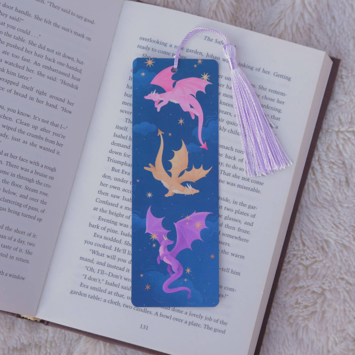 Dragon Fantasy Bookmark with Tassel