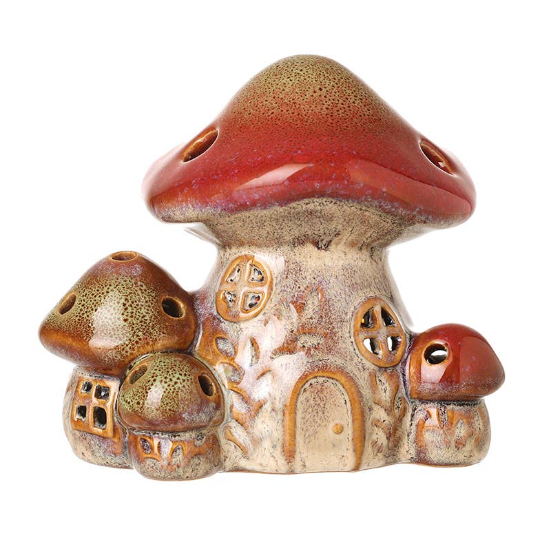Ceramic Toadstool Home