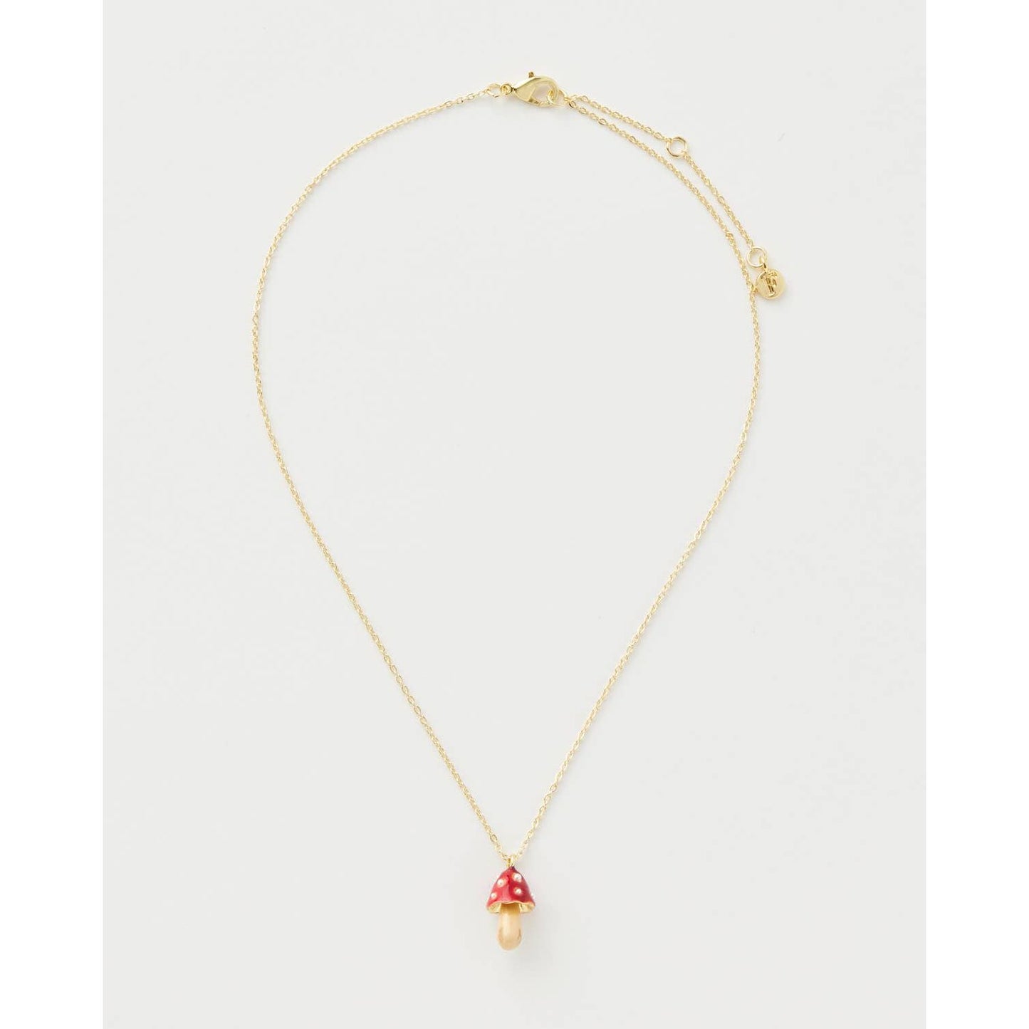 Enamel Mushroom Necklace