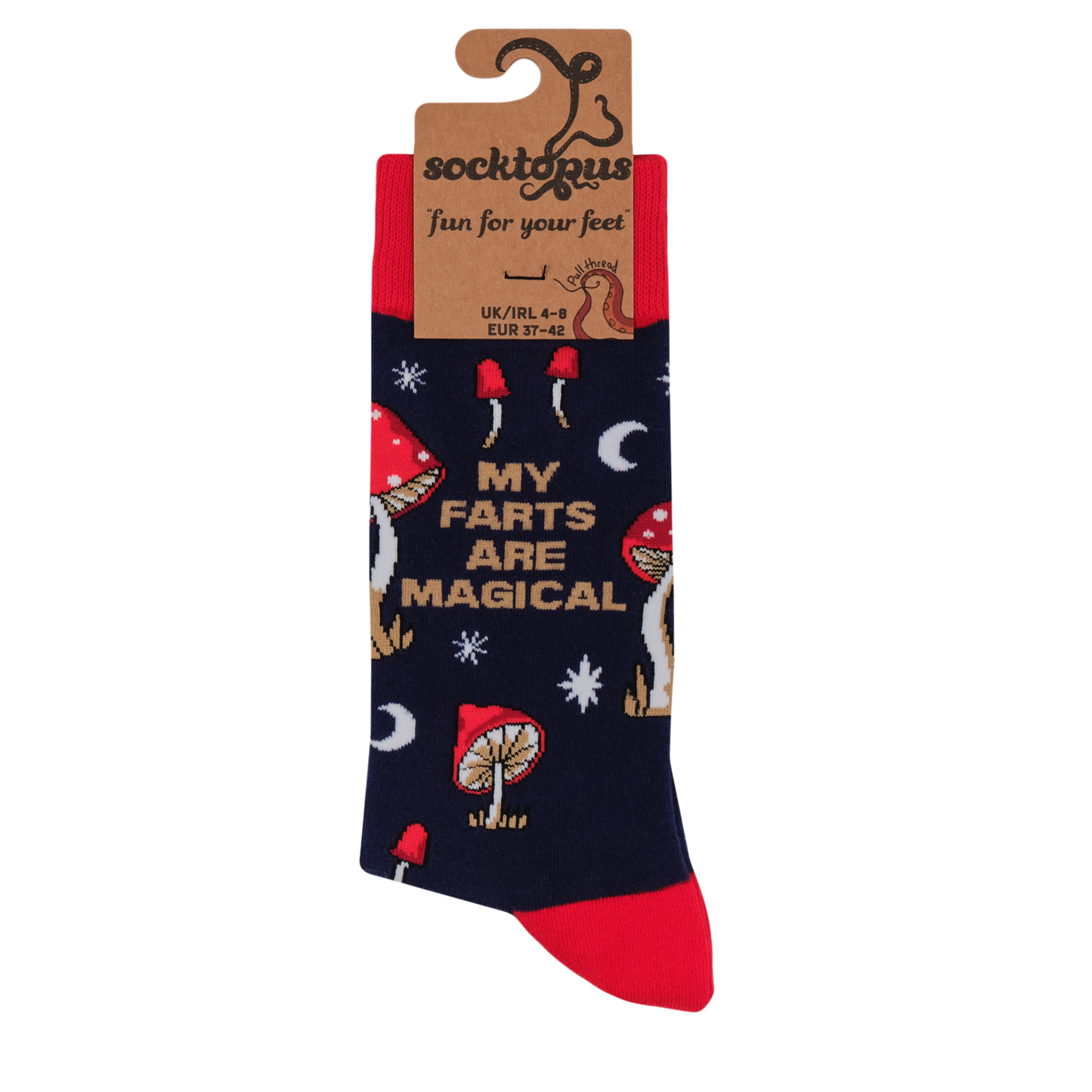 Socktopus Mens - Farts Are Magical Socks - Navy