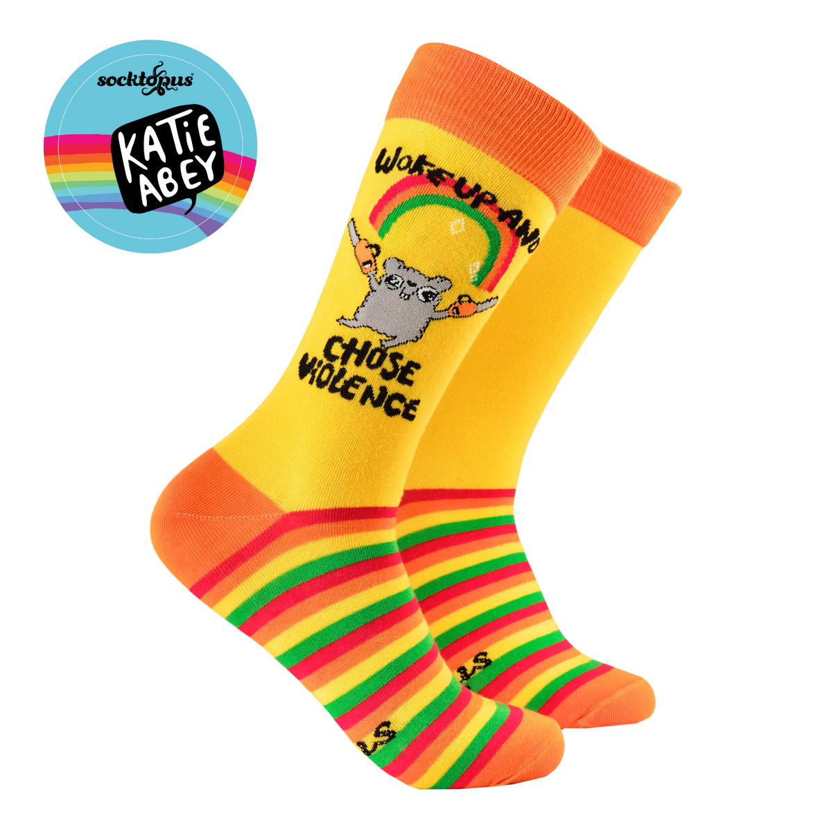 Socktopus Ladies - Katie Abey Socks - Chose Violence