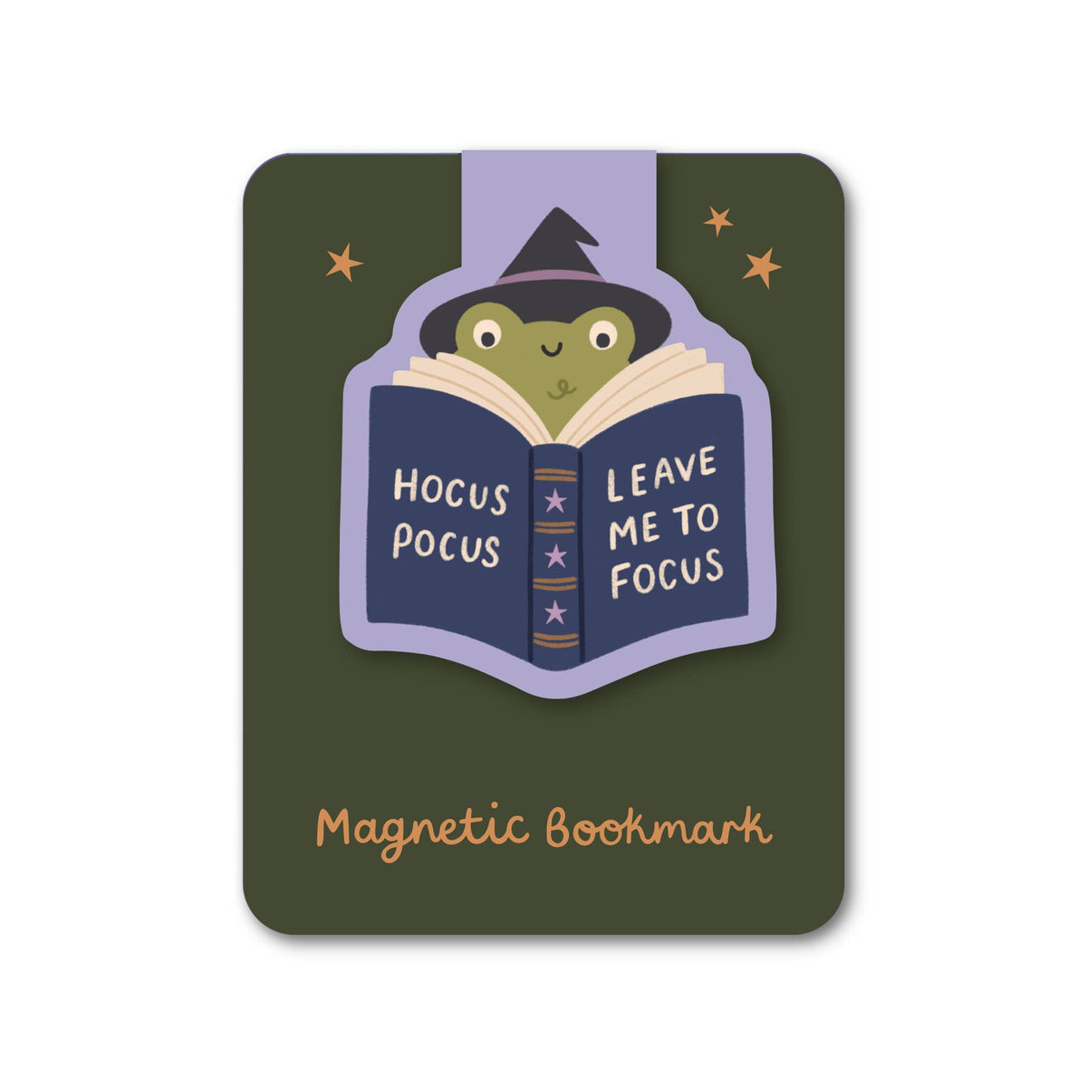 Hocus Pocus Frog Magnetic Bookmark