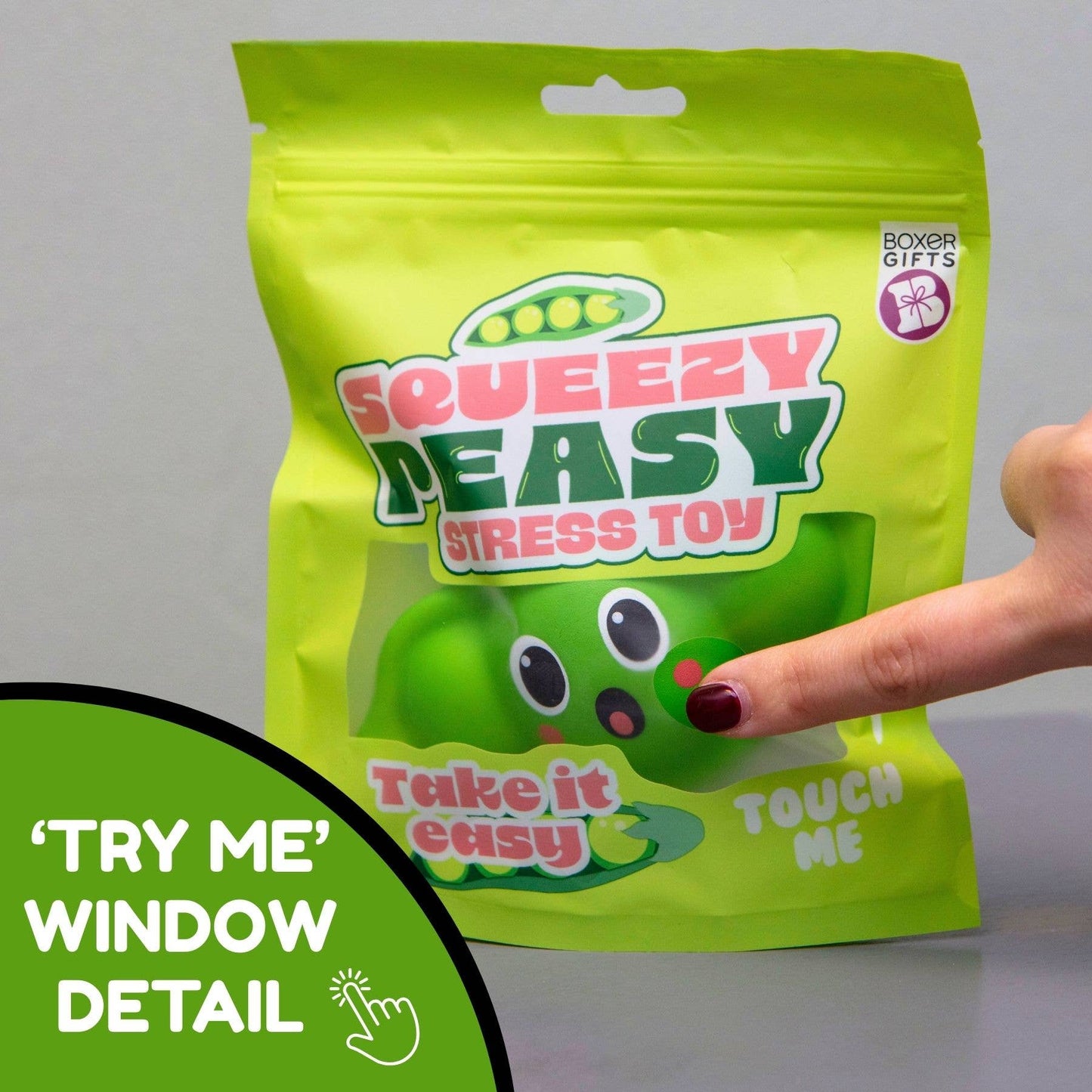 Squishy Toys - Squeezy Peasy - Fidget Stress Ball/Toy