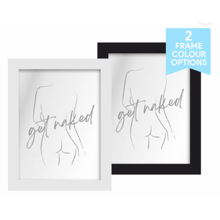 Get Naked Framed Mirror