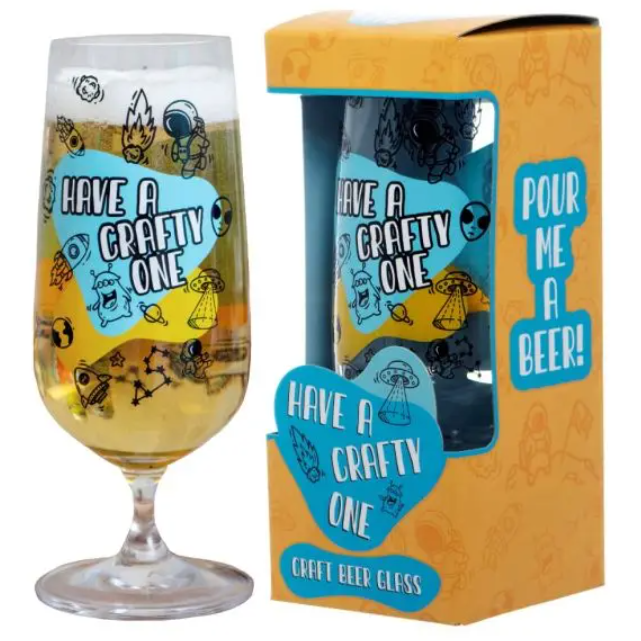 A Crafty One - Beer Glass