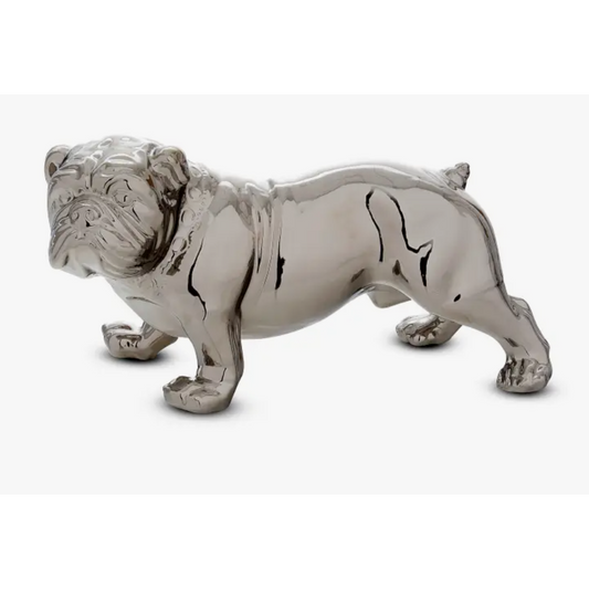 Electroplated Bulldog Figurine
