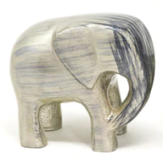 Tilnar Art - Brushed Silver Elephant Trunk Down