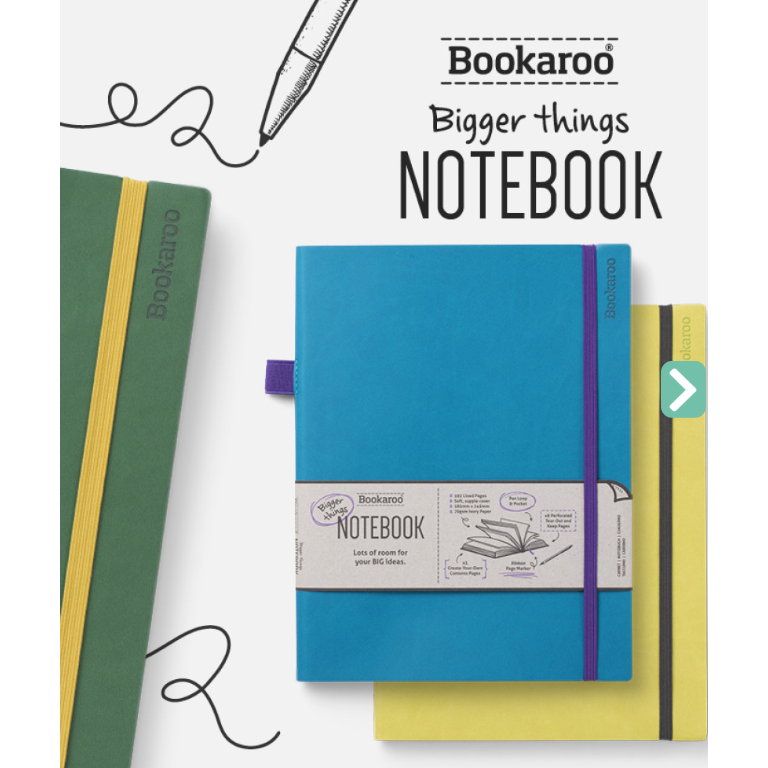 Bookaroo Purple Bigger Things Notebook