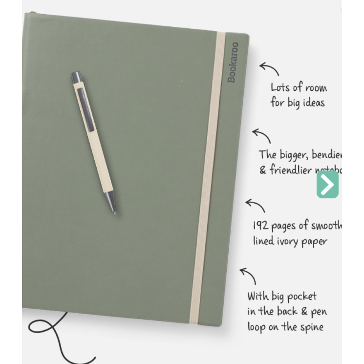 Bookaroo Purple Bigger Things Notebook