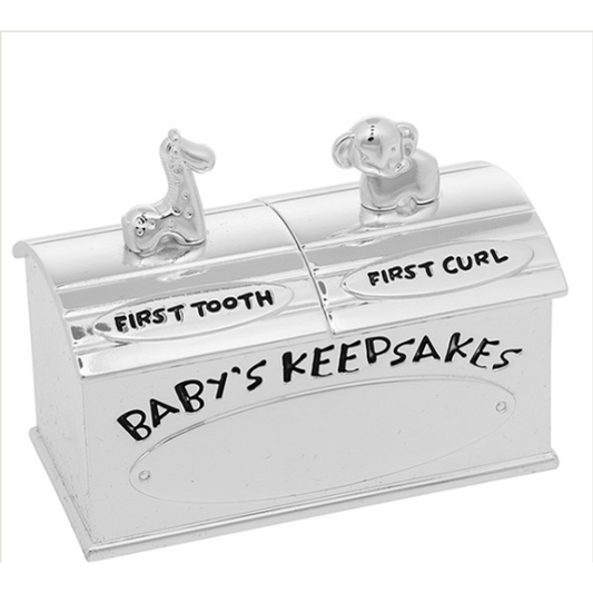 Silver Plated Baby Keepsake Box
