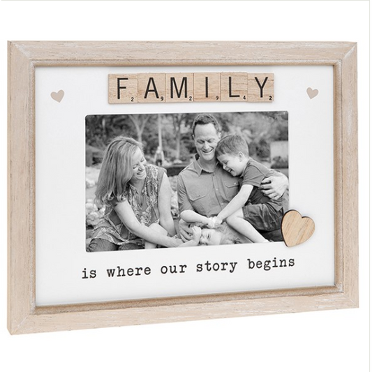 Scramble Sentiments Family Picture Frame