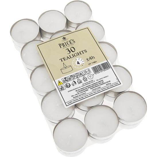 White Tealights Pack of 30