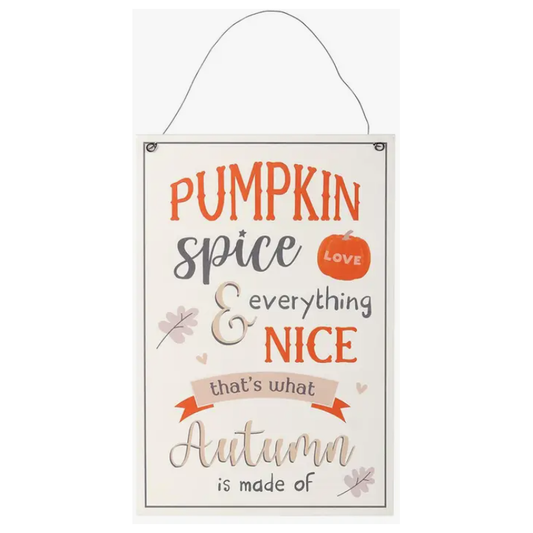 Pumpkin Spice -  Hanging Sign 30cm