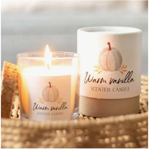 Warm Vanilla Autumnal Candle