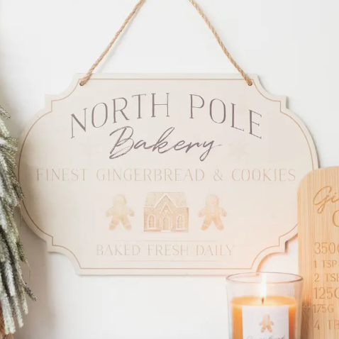 North Pole Bakery Sign