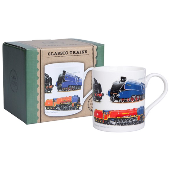 Classic Locomotive Train China Mug Boxed