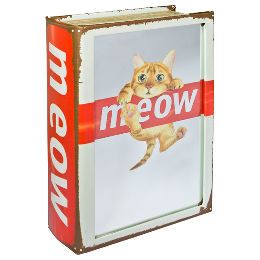 Mirrored Meow Storage Book Box