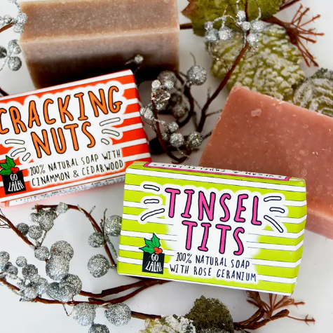 Tinsel Tits Christmas Soap Bar