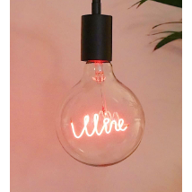 "Wine" Red LED Filament Light Bulb