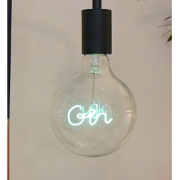"Gin" Green LED Filament Light Bulb