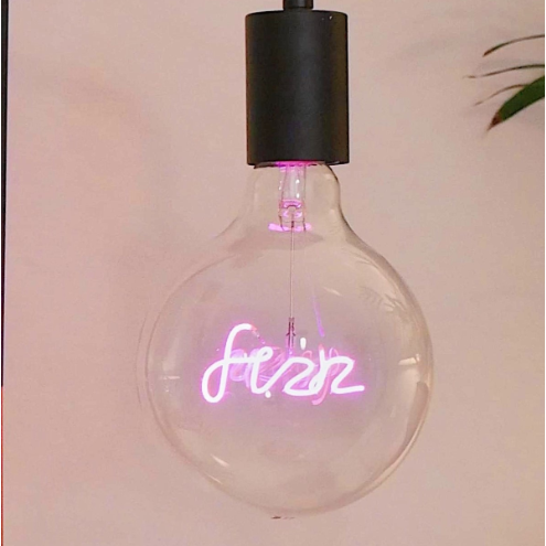 "Fizz" Purple LED Filament Light Bulb