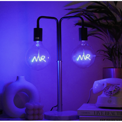 "Mr" Blue LED Filament Light Bulb