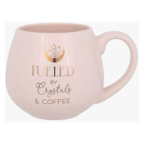 Fueled by Crystals and Coffee Ceramic Mug