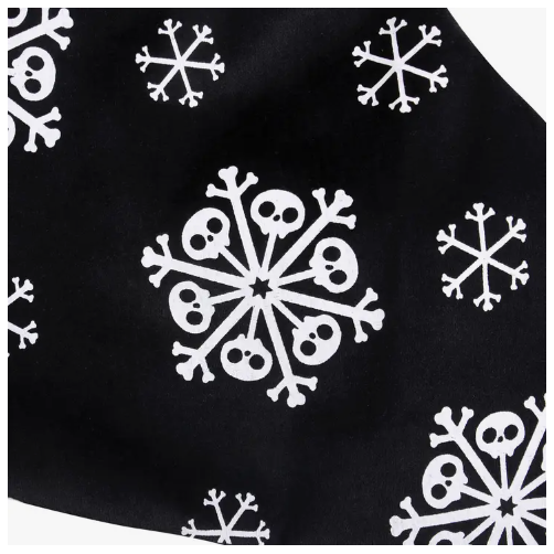 Gothic Creepy Skull Christmas Stocking