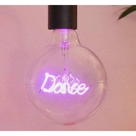 "Dance" Purple LED Filament Light Bulb