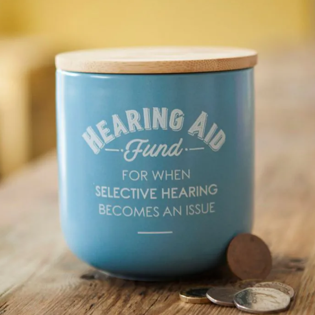 Hearing Aid Wonderfund Ceramic Jar