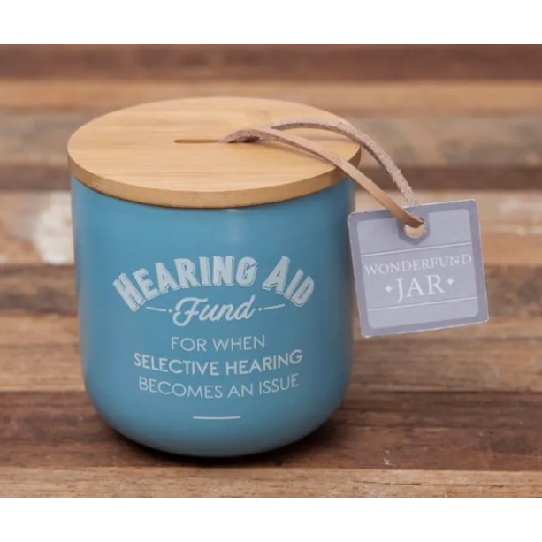 Hearing Aid Wonderfund Ceramic Jar