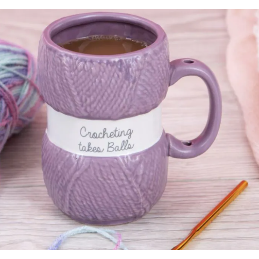 Crocheting Takes Balls Ceramic Mug