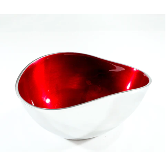 Tilnar Art Aluminium Collection - Oval Bowl Large Red