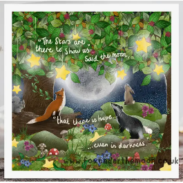 Fox Under The Moon Card - C2307 Counting Stars