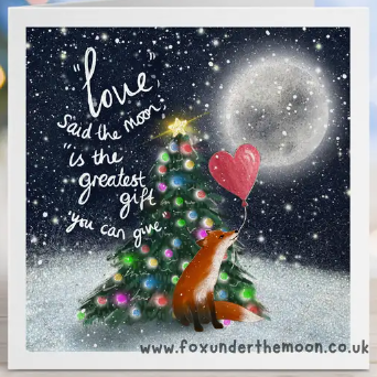 Fox Under The Moon Card - CX03 The Greatest Gift