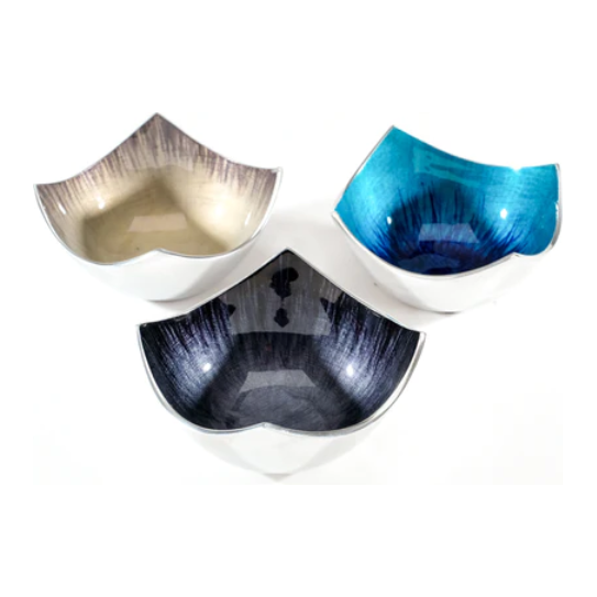 Tilnar Art Aluminium Collection - Square Dish Brushed Aqua