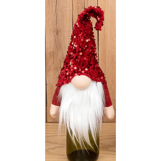 Sequined Gonk Wine Bottle Cover