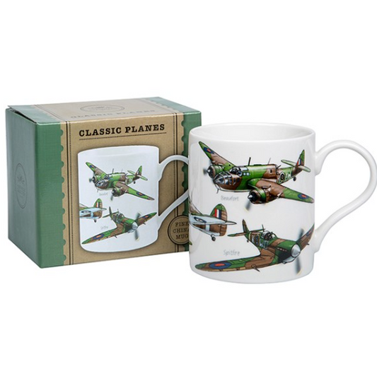 Classic War Planes China Mug Boxed