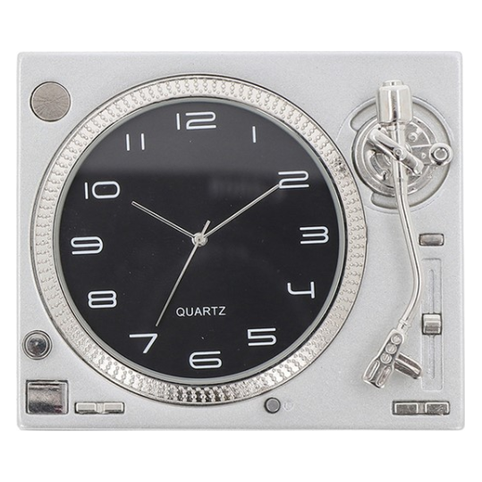 Techno Record Player Clock