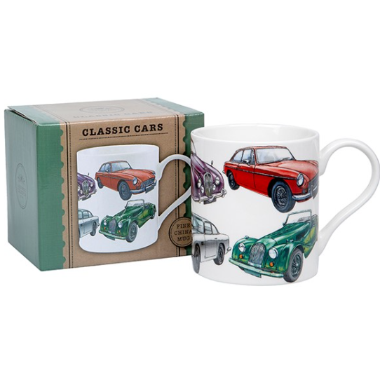 Classic Car China Mug Boxed