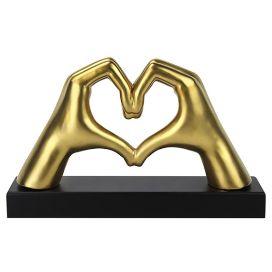 Golden Modern Art Loving Hands