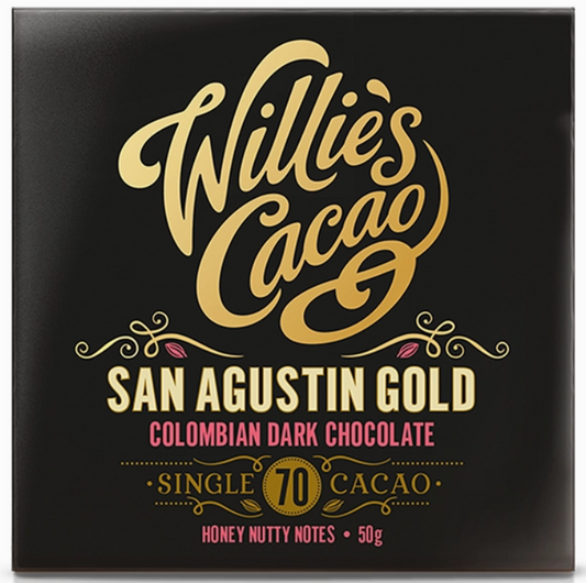 Willie's Cacao San Augustin Gold Columbian 70 Chocolate Bar 50g