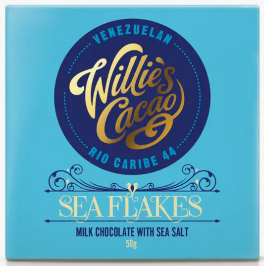 Willie's Cacao Seaflakes Chocolate Bar 50g