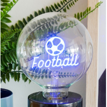 "Football" Blue LED Filament Light Bulb