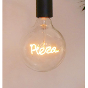 "Pizza" White LED Filament Light Bulb