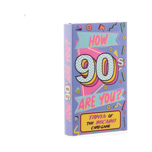 How 90's Are You - 90's Trivia Card Game