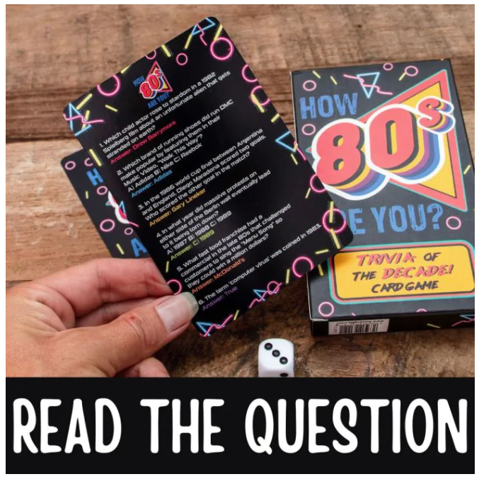 How 80's Are You - 80's Trivia Card Game
