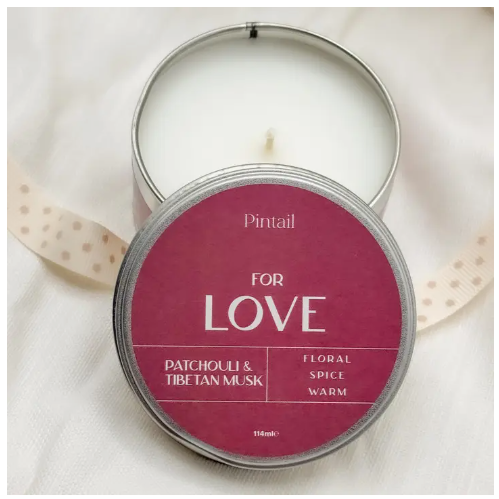 "For Love" Patchouli and Tibetan Musk Occasion Candle