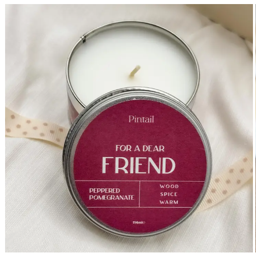 "For A Dear Friend" Peppered Pomegranate Occasion Candle