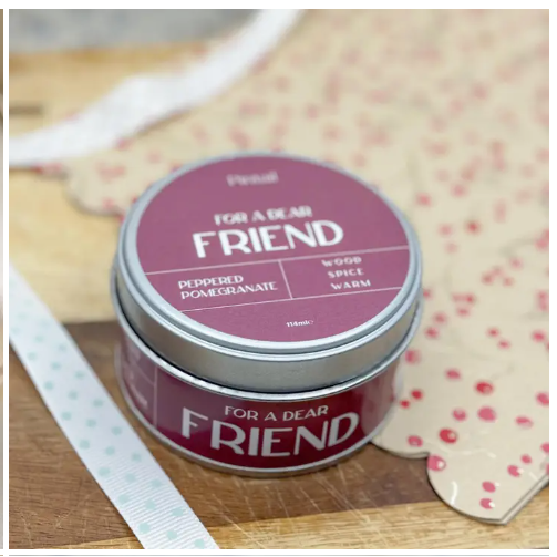 "For A Dear Friend" Peppered Pomegranate Occasion Candle